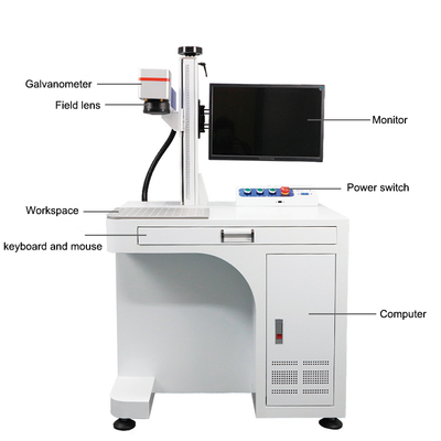 High Speed Fiber Flying Laser Marking Machine Portable Handheld 60W