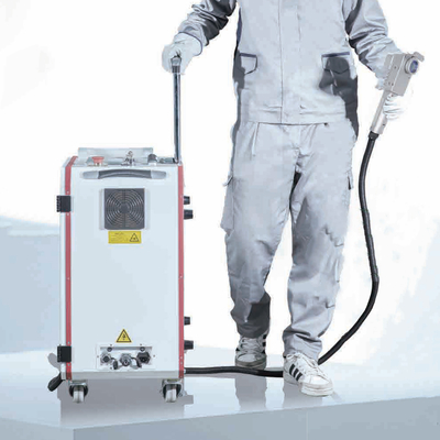 Movable Industrial Laser Cleaning Machine Rust Remover Pulse System For Wood Restoration