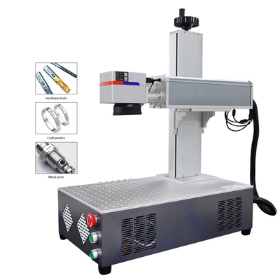 Fiber Laser Engraving Marking Machines With Rotary Axis for Engraving