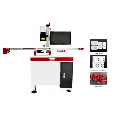 Automatic Visual Positioning System CCD UV Laser Marking Machine Conveyor Belt Fast Engraving