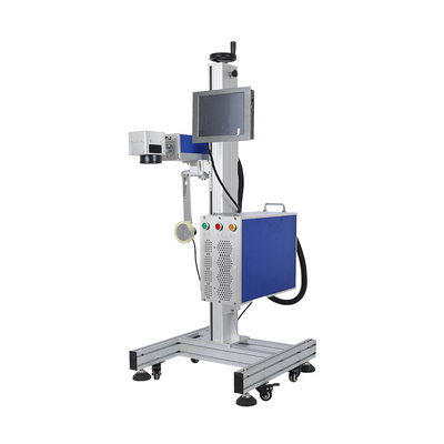 Flying Laser Coding Machine Production Line 20W 30W 50W Portable Fiber Laser Marking Machine