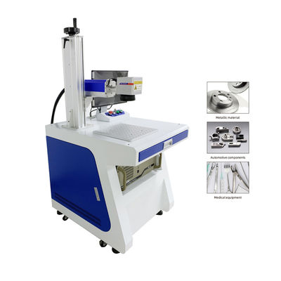 Desktop Fiber Laser Marking Machine with 175*175mm/300*300mm Marking Range High Precision High Speed Engraving for Stainless Steel Metal